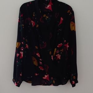 Ann Taylor Factory XL Floral Blouse